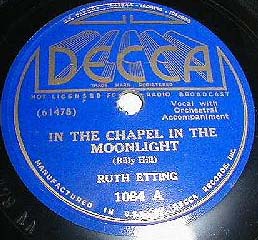 78-In The Chapel In The Moonlight - Decca 1084A